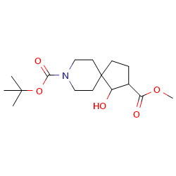 8-tert-butyl2-methyl1-hydroxy-8-azaspiro[4,5]decane-2,8-dicarboxylate图片