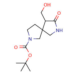 tert-butyl9-(hydroxymethyl)-8-oxo-2,7-diazaspiro[4,4]nonane-2-carboxylate图片
