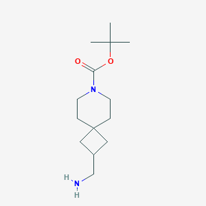 Tert-butyl2-(aminomethyl)-7-azaspiro[3,5]nonane-7-carboxylate图片