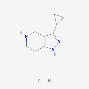 3-cyclopropyl-4,5,6,7-tetrahydro-1H-pyrazolo[4,3-c]pyridine hydrochloride图片