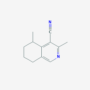3,5-dimethyl-5,6,7,8-tetrahydroisoquinoline-4-carbonitrile图片
