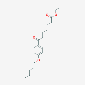 ethyl 7-oxo-7-(4-pentyloxyphenyl)heptanoate图片
