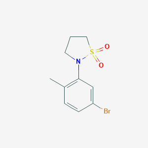 2-(5-Bromo-2-methylphenyl)-1,2-thiazolidine-1,1-dione图片