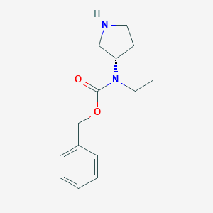 Ethyl-(S)-pyrrolidin-3-yl-carbamic acid benzyl ester图片