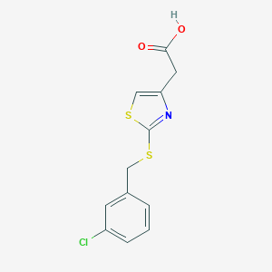 {2-[(3-chlorobenzyl)thio]-1,3-thiazol-4-yl}acetic acid图片