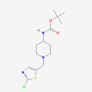 [1-(2-Chloro-thiazol-5-ylmethyl)-piperidin-4-yl]-carbamic acid tert-butyl ester图片