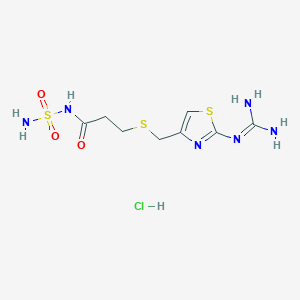 [3-[[[2-(Diaminomethyleneamino)-4-thiazolyl]methyl]thio]propionyl]sulfamide Hydrochloride图片