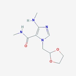 1-(1,3-Dioxolan-2-ylmethyl)-N-methyl-4-(methylamino)-1H-imidazole-5-carboxamide图片