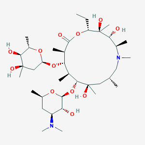 (2R,3S,4R,5R,8R,10R,11R,12S,13S,14R)-13-[(2,6-Dideoxy-3-C-methyl-α-L-ribo-hexopyranosyl)oxy]-2-ethyl-3,4,10-trihydroxy-3,5,6,8,10,12,14-heptamethyl-11-[[3,4,6-trideoxy-3-(dimethylamino)-β-D-xylo-hexopyranosyl]oxy]-1-oxa-6-azacyclopentadecan-15-one图片