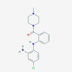 [2-[(2-Amino-4-chlorophenyl)amino]phenyl](4-methyl-1-piperazinyl)methanone图片