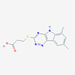 3-(6,8-Dimethyl-9H-1,3,4,9-tetraaza-fluoren-2-yl-sulfanyl)-propionicacid图片