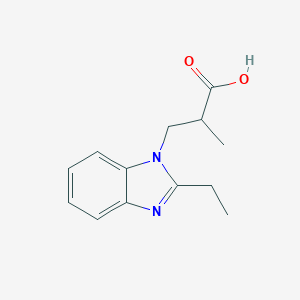 3-(2-Ethyl-benzoimidazol-1-yl)-2-methyl-propionicacidhydrochloride图片