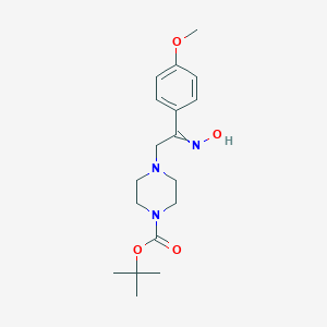 tert-butyl 4-[(2Z)-2-(hydroxyimino)-2-(4-methoxyphenyl)ethyl]piperazine-1-carboxylate图片