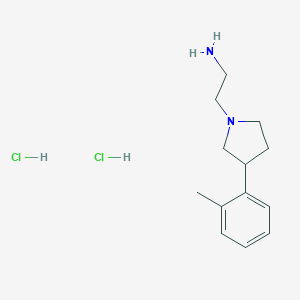{2-[3-(2-Methylphenyl)-1-pyrrolidinyl]ethyl}amine Dihydrochloride图片