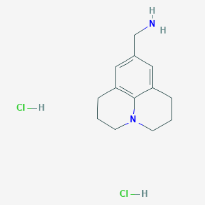 (2,3,6,7-Tetrahydro-1H,5H-pyrido[3,2,1-ij]quinolin-9-ylmethyl)amine Dihydrochloride图片
