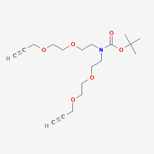 tert-butyl bis(2-(2-(prop-2-yn-1-yloxy)ethoxy)ethyl)carbamate图片