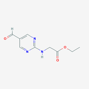 Ethyl N-(5-Formylpyrimidin-2-yl)glycinate图片