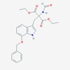 (7'-Benzyloxy-indolymethyl)formamido-malonic Diethyl Ester图片