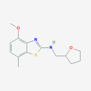 4-methoxy-7-methyl-N-((tetrahydrofuran-2-yl)methyl)benzo[d]thiazol-2-amine图片