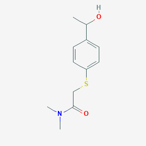 2-{[4-(1-hydroxyethyl)phenyl]sulfanyl}-N,N-dimethylacetamide图片
