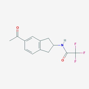 N-(5-乙酰基-2,3-二氢-1H-茚-2-基)-2,2,2-三氟乙酰胺图片