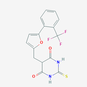 Dihydro-2-thioxo-5-((5-(2-(trifluoromethyl)phenyl)-2-furanyl)methyl)-4,6(1H,5H)-pyrimidinedione图片