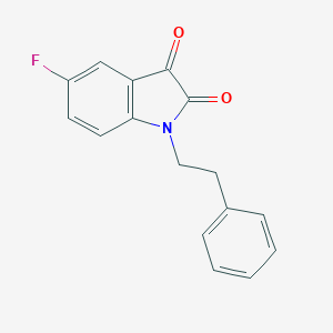 5-Fluoro-1-(2-phenylethyl)-1H-indole-2,3-dione图片