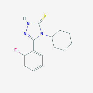4-Cyclohexyl-5-(2-fluorophenyl)-4H-1,2,4-triazole-3-thiol图片