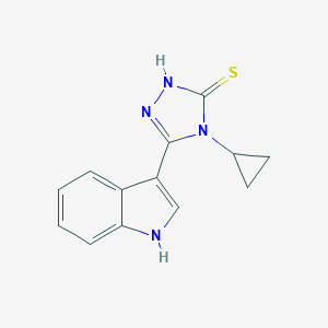 4-Cyclopropyl-5-(1h-Indol-3-Yl)-4h-1,2,4-Triazole-3-Thiol图片