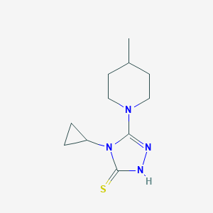 4-Cyclopropyl-5-(4-Methylpiperidin-1-Yl)-4h-1,2,4-Triazole-3-Thiol图片