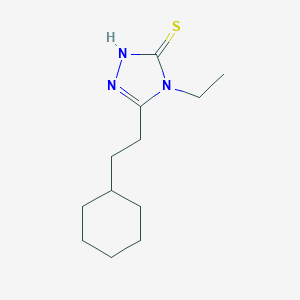 5-(2-Cyclohexylethyl)-4-ethyl-4H-1,2,4-triazole-3-thiol图片