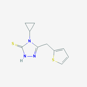4-Cyclopropyl-5-(thiophen-2-ylmethyl)-4h-1,2,4-triazole-3-thiol图片