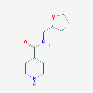 N-(oxolan-2-ylmethyl)piperidine-4-carboxamide图片