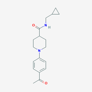 1-(4-acetylphenyl)-N-(cyclopropylmethyl)-4-piperidinecarboxamide图片