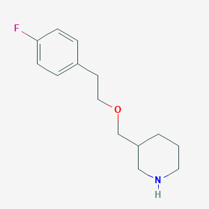 3-{[(4-Fluorophenethyl)oxy]methyl}piperidine图片
