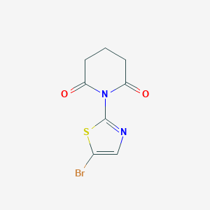 1-(5-Bromo-1,3-thiazol-2-yl)piperidine-2,6-dione图片