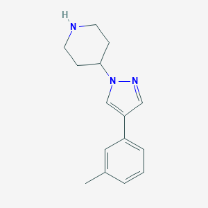 4-(4-m-Tolylpyrazol-1-yl)-piperidine图片
