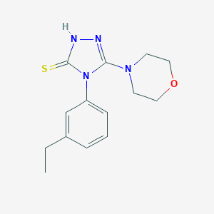 4-(3-Ethylphenyl)-5-(morpholin-4-yl)-4H-1,2,4-triazole-3-thiol图片