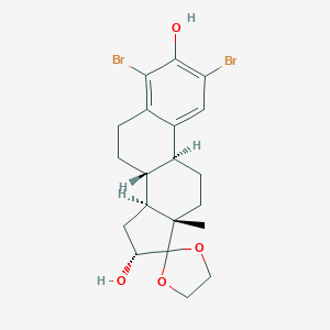 2,4-Dibromo-17,17-ethylenedioxy-1,3,5(10)-estratriene-3,16α-diol图片