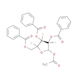1-O-乙酰基-2,3,5-三-O-苯甲酰基-D-呋喃核糖图片