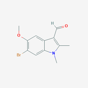 6-bromo-5-methoxy-1,2-dimethyl-1H-indole-3-carbaldehyde图片