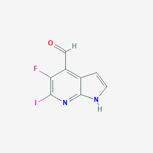 5-Fluoro-6-iodo-1h-pyrrolo[2,3-b]pyridine-4-carbaldehyde图片
