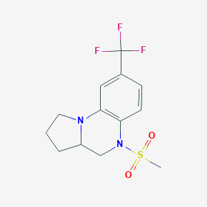 5-(Methylsulfonyl)-8-(trifluoromethyl)-1,2,3,3a,4,5-hexahydropyrrolo[1,2-a]quinoxaline图片