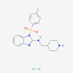 Piperidin-4-ylmethyl-[1-(toluene-4-sulfonyl)-1H-benzoimidazol-2-yl]-amine hydrochloride图片