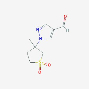 1-(3-Methyl-1,1-dioxo-1lambda6-thiolan-3-yl)-1H-pyrazole-4-carbaldehyde图片