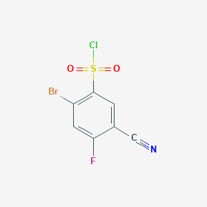 2-Bromo-5-cyano-4-fluorobenzenesulfonyl chloride图片