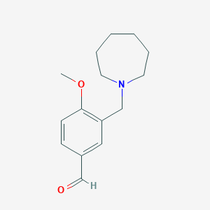 3-Azepan-1-ylmethyl-4-methoxy-benzaldehyde图片