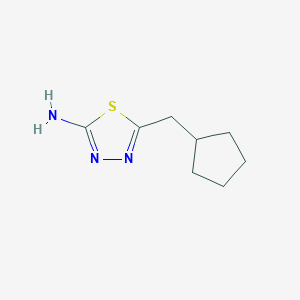 5-(cyclopentylmethyl)-1,3,4-thiadiazol-2-amine图片