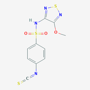4-isothiocyanato-N-(4-methoxy-1,2,5-thiadiazol-3-yl)benzenesulfonamide图片