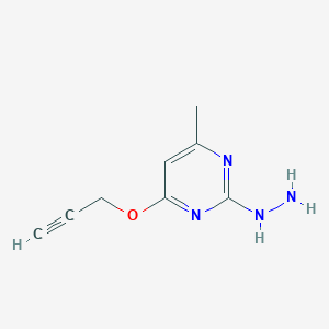 2-hydrazinyl-4-methyl-6-(prop-2-yn-1-yloxy)pyrimidine图片